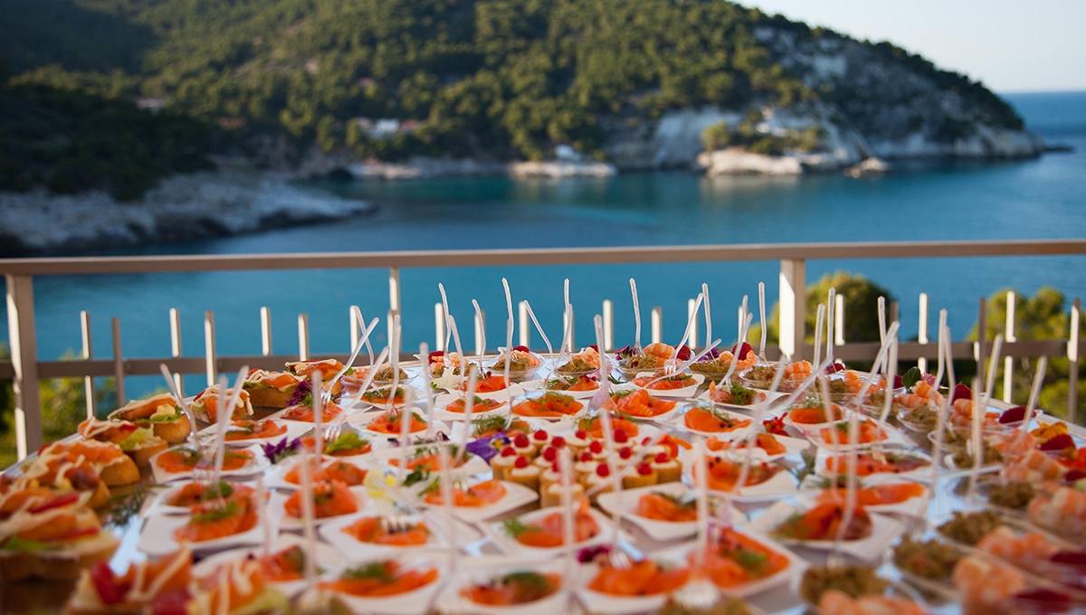 aperitivo buffet per evento aziendale