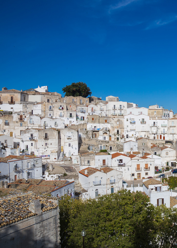 vista aerea su monte sant angelo